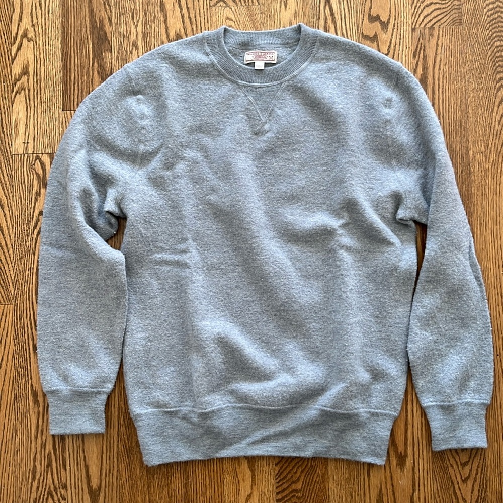 Wallace & Barnes Boiled Merino Wool Sweatshirt